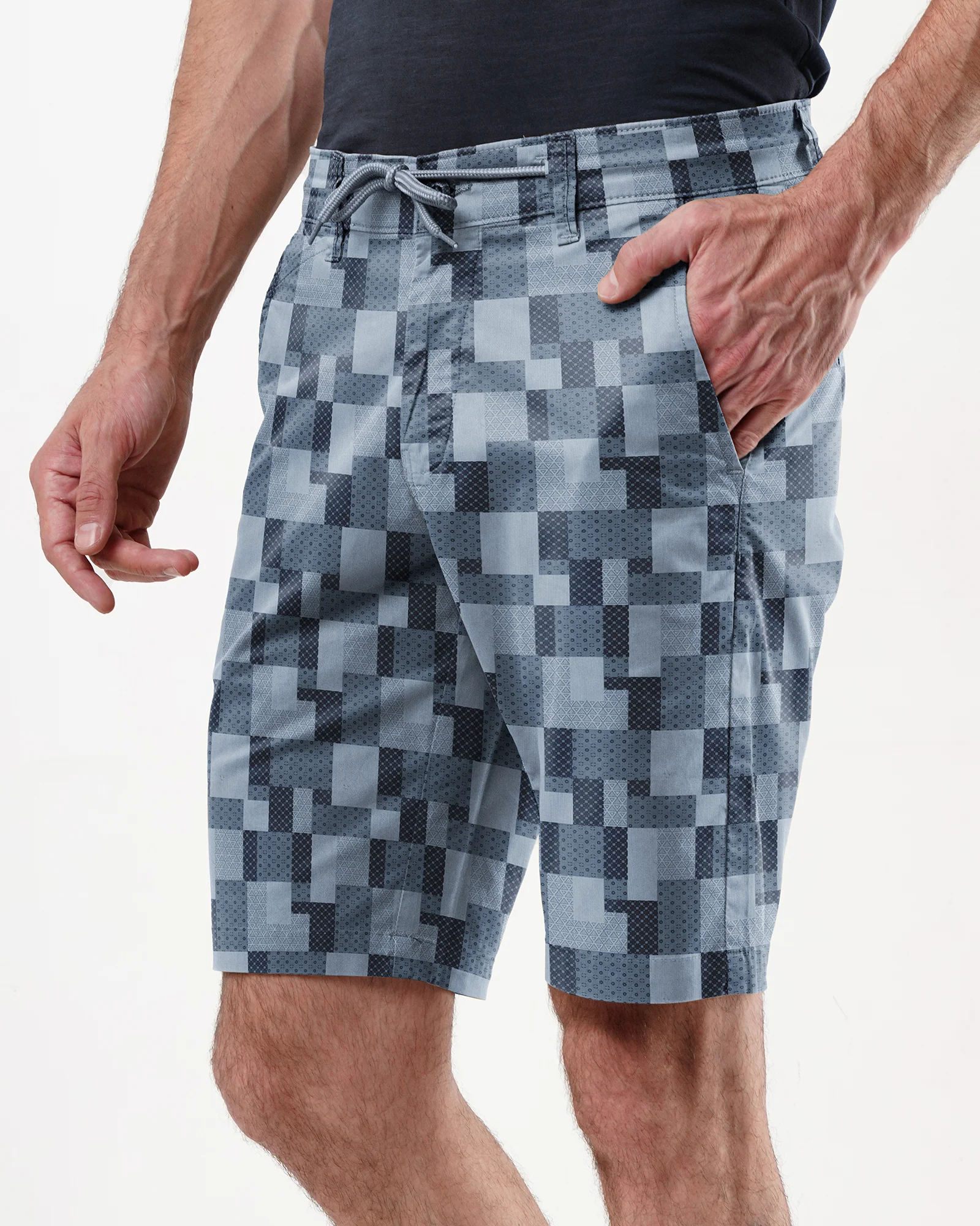 Summer Printed Cotton Shorts
