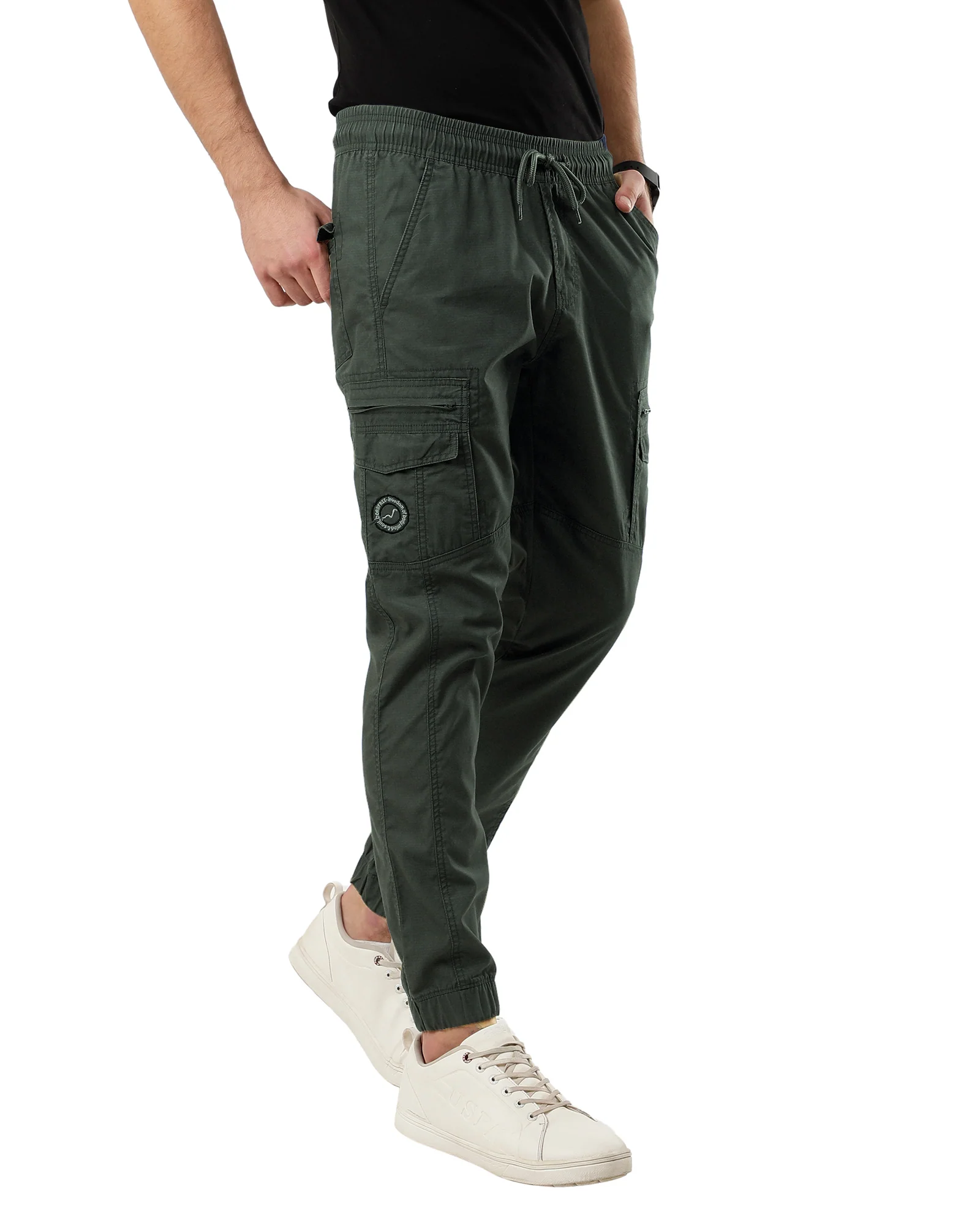 Bornfree Men's Comfort Fit Cargo Joggers